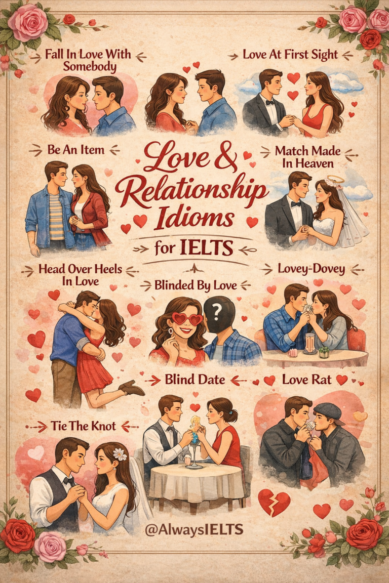 love and relation idioms for ielts